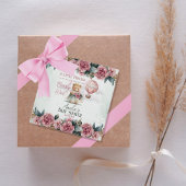 Étiquettes Cadeau Petite princesse Ours Bearly Wait Girl Baby shower