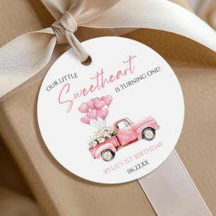 Étiquettes Cadeau Petite Saint-Valentin Anniversaire Fête de Coeur