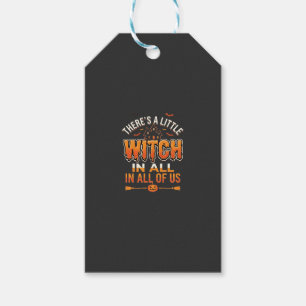 Étiquettes-cadeau Petite Sorcière Halloween Sorcière Conception de T