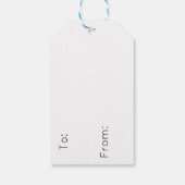 Étiquettes-cadeau Petite Souris Avec Dinde (Dos)
