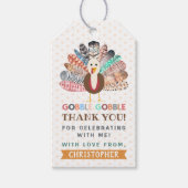 Étiquettes-cadeau Petite Turquie Thanksgiving N'importe quel âge fêt (Devant)