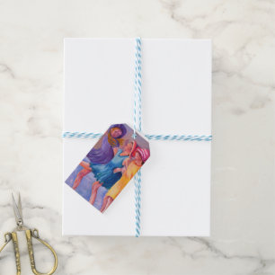 ÉTIQUETTES-CADEAU PETITES AMIES DE PLAGE