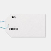 Étiquettes-cadeau Petits flocons de neige et cristaux (Dos Horizontal)