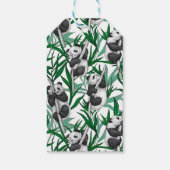 Étiquettes-cadeau Petits panda sur (Dos)