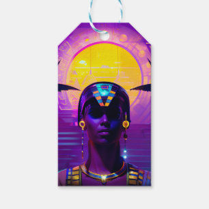 Étiquettes-cadeau Pharaon Synthwave