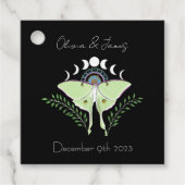 Étiquettes Cadeau Phases Luna Moth Moon (Devant)
