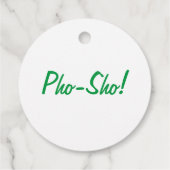 Étiquettes Cadeau Pho Sho ! Soupe vietnamienne Amusante fête d'anniv (Dos)