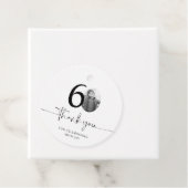 Étiquettes Cadeau Photo 60e anniversaire Merci (En situation)