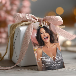 Étiquettes-cadeau Photo d'anniversaire Merci d'avoir célébré