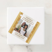 Étiquettes Cadeau PHOTO Faveurs de mariage personnalisées pas chères (En situation)