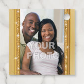 Étiquettes Cadeau PHOTO Faveurs de mariage personnalisées pas chères (Dos)