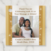 Étiquettes Cadeau PHOTO Faveurs de mariage personnalisées pas chères (Devant)