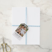 Étiquettes-cadeau Photo Joint Merci (Avec de laficelle)