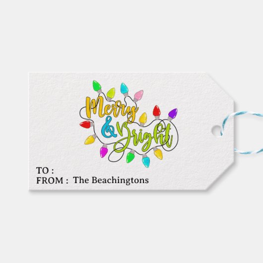 Étiquettes-cadeau *~* PHOTO Joyeux cadeau de Noël AP44 (Devant (Horizontal))