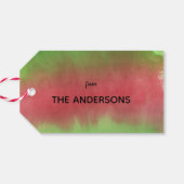 Étiquettes-cadeau Photo Joyeux Noël illustrée (Dos Horizontal)