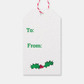 Étiquettes-cadeau Photo Joyeux Noël Mignonne Holiday (Dos)