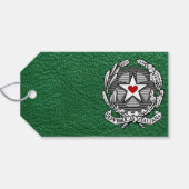 Étiquettes Cadeau photo Mariage en Italie verte (Dos (Horizontal))