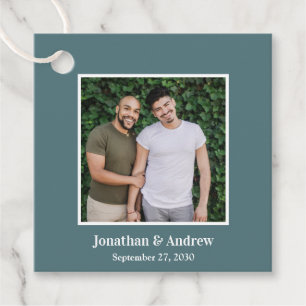 Étiquettes Cadeau Photo Mariage LGBTQ