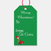 Étiquettes-cadeau PHOTO & Nom Ensemble de 10 grands Noël (Dos)