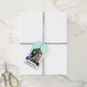 Étiquettes-cadeau Photo Pastel Joyeux Norooz Fleur de menthe Oeuf co (Avec de la ficelle)