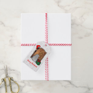 Étiquettes-cadeau Photo personnalisée Noël Père Noël Pet HO HO HO HO
