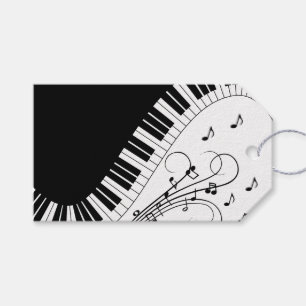 Étiquettes-cadeau Piano Clavier Musique Design Souris