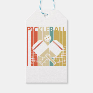 Étiquettes-cadeau Pickleball Rétro Vintage