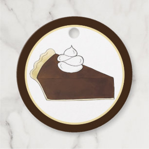 Étiquettes Cadeau Pie Social Parti Dessert Bake Vente Chocolat Slice