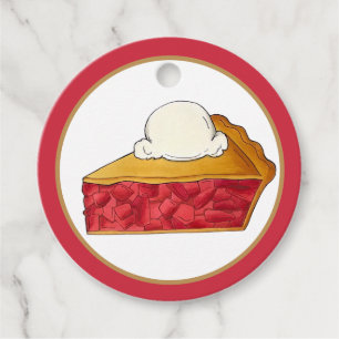 Étiquettes Cadeau Pie Social Party Dessert Bake Vente fraise