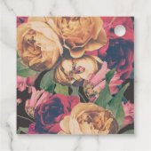 Étiquettes Cadeau Pied botanique Rose foncé (Dos)