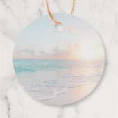 Étiquettes Cadeau Pieds dansants Flip Flops Plage Mariage (Dos)