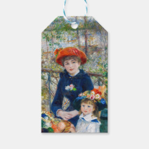 Étiquettes-cadeau Pierre-Auguste Renoir - Deux soeurs sur la terrass