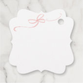 Étiquettes Cadeau Pierre rose le lapin Beatrix Baby shower fille (Dos)