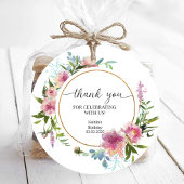 Étiquettes Cadeau Pies roses Anniversaire