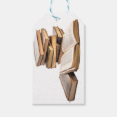 Étiquettes-cadeau Pile de vieux livres (Devant)