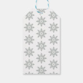 Étiquettes-cadeau Pin aux cônes, baies d'hiver, bourgeons de coton (Dos)