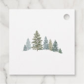 Étiquettes Cadeau Pin Rustique Noël personnalisé (Dos)