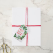 Étiquettes-cadeau Pine Berry Vacances de Noël Verts FABRIQUÉS AVEC A (Avec de la ficelle)