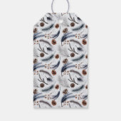 Étiquettes-cadeau Pine Cones & Pine Needles Aquarelles Motif (Dos)