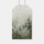 Étiquettes-cadeau Pine Forest Wedding Thank You (Dos)