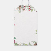 Étiquettes-cadeau Pine hiver Noël (Dos)