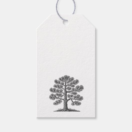 Étiquettes-cadeau Pine Tree Tag (Devant)
