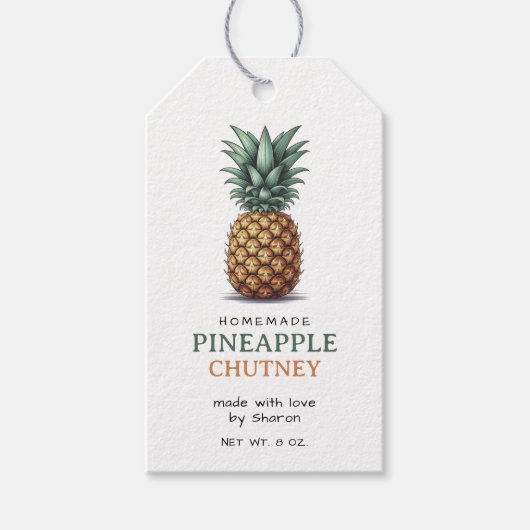 Étiquettes-cadeau Pineapple Chutney Label (Devant)