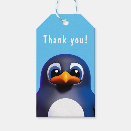 Étiquettes-cadeau Pingouin (Devant)
