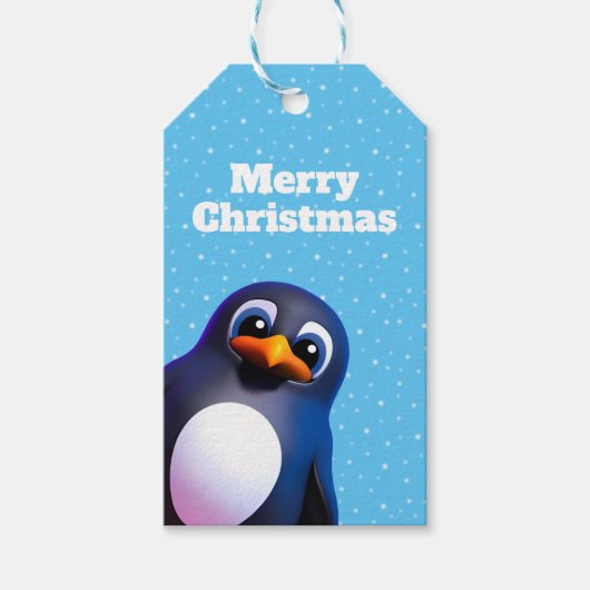 Étiquettes-cadeau Pingouin (Devant)