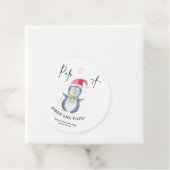 Étiquettes Cadeau Pingouin - Pop it When elle pop (En situation)