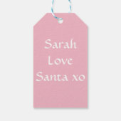 Étiquettes-cadeau Pingouin rose personnalisé (Dos)
