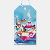 Étiquettes-cadeau pingouins en Antarctique (Devant)