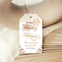 Pink and Gold Princess Carriage Anniversaire