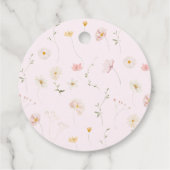 Étiquettes Cadeau Pink Bow floral Baby in Bloom Baby shower (Dos)